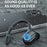 W6 Ear Hook Headset Waterproof TWS Wireless Bluetooth-compatible Sports Earphone with Charging Cable - Black - 4