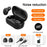 T8 Wireless Bluetooth-compatible Headset with Charging Case LED Digital Display Sports Earbuds - Black - 2