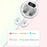 X26S Touch Controlled Earphones TWS Wireless Bluetooth-compatible Headsets Low Delay Earbuds with Digital Display Screen Charging Case - White - 4