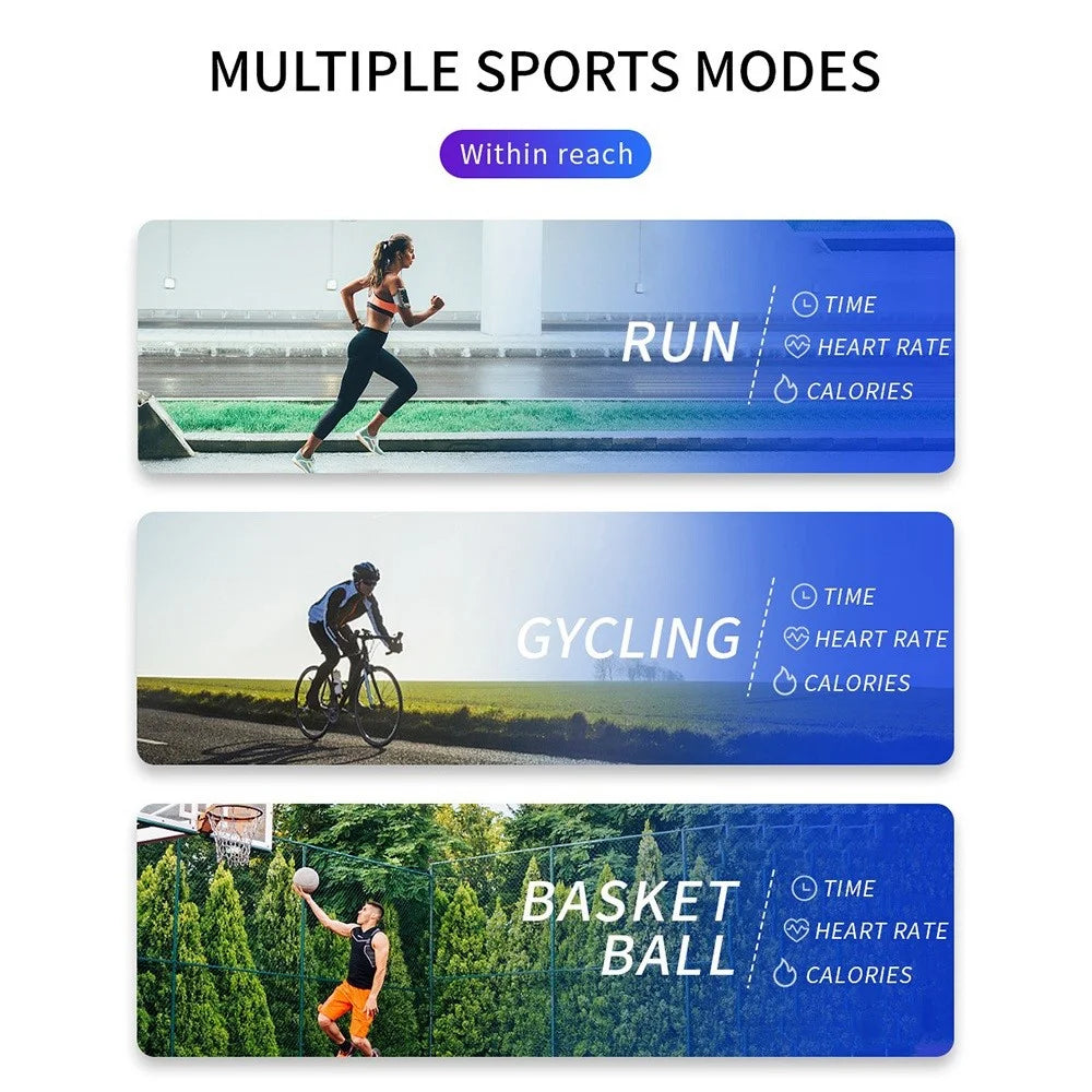 C2 0.96'' Screen Smart Watch Health Monitor Sports Bracelet Multifunction Bluetooth-compatible Waterproof Intelligent Bracelet - Blue - 7
