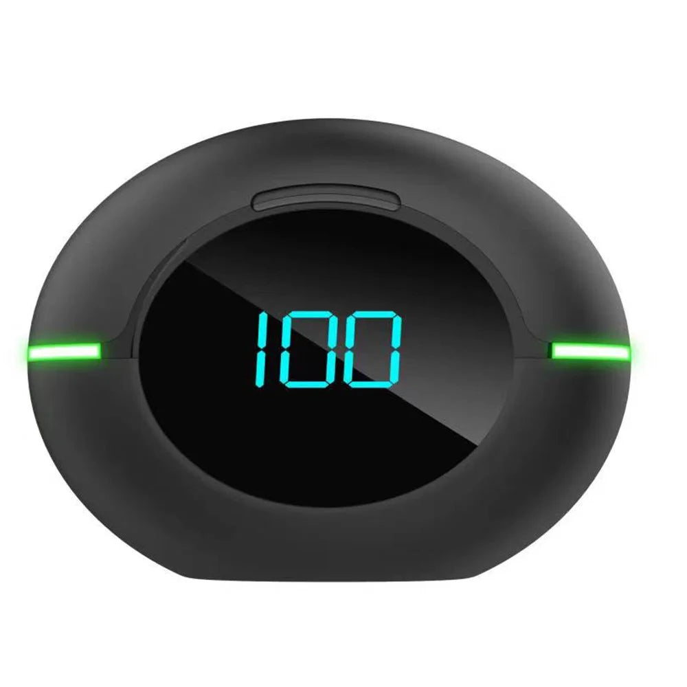 Y80 Bluetooth-compatible Headset Sports TWS Earbuds Wireless In-Ear Headphone with LED Digital Display Atmosphere Light - 3