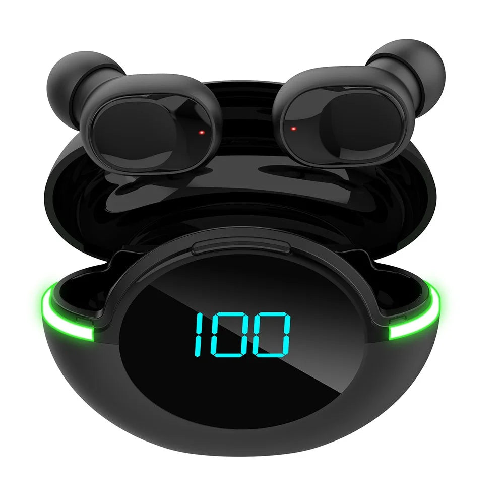 Y80 Bluetooth-compatible Headset Sports TWS Earbuds Wireless In-Ear Headphone with LED Digital Display Atmosphere Light - 6