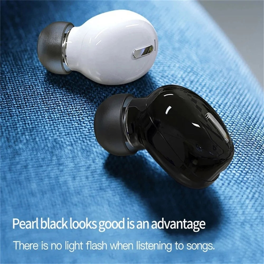 X9 Wireless In-ear Earbuds TWS Mini Sports Headphone Portable Bluetooth-compatible 5.0 Stereo Headset with Ear Caps - Black - 6