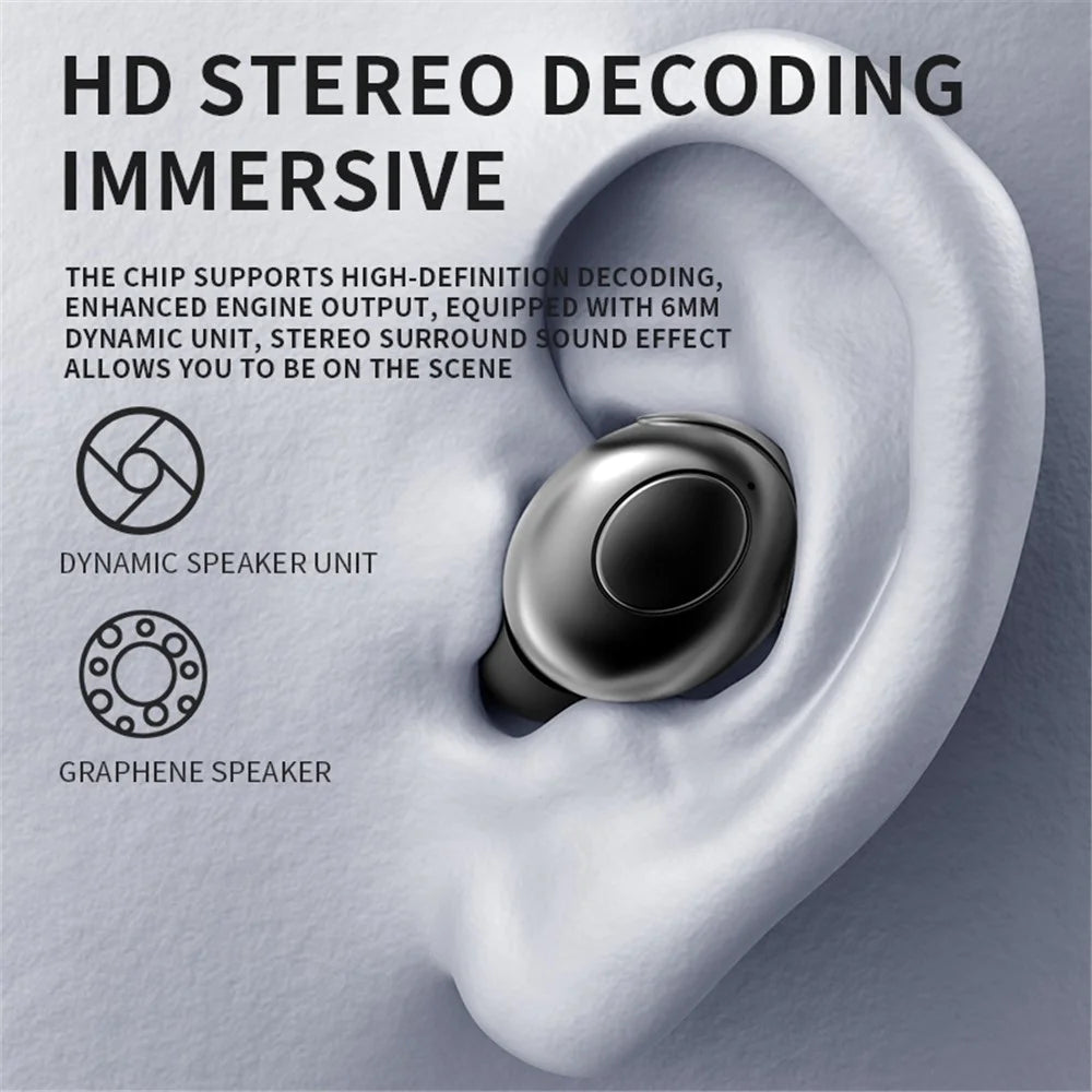 H8 TWS Earbuds Wireless Bluetooth-compatible Headset Waterproof Sports Headphones Intelligent Noise Reduction No Delay Gaming Headset with Charging Case - White - 6