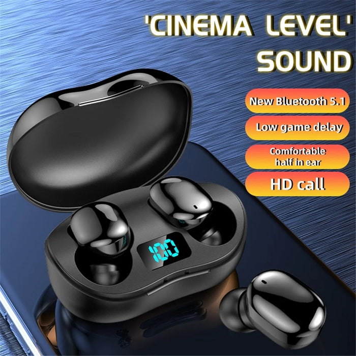 E8S Mini Bluetooth-compatible Wireless Earphone HiFi Sound Headset Sports Headphone with Charging Case - White - 3