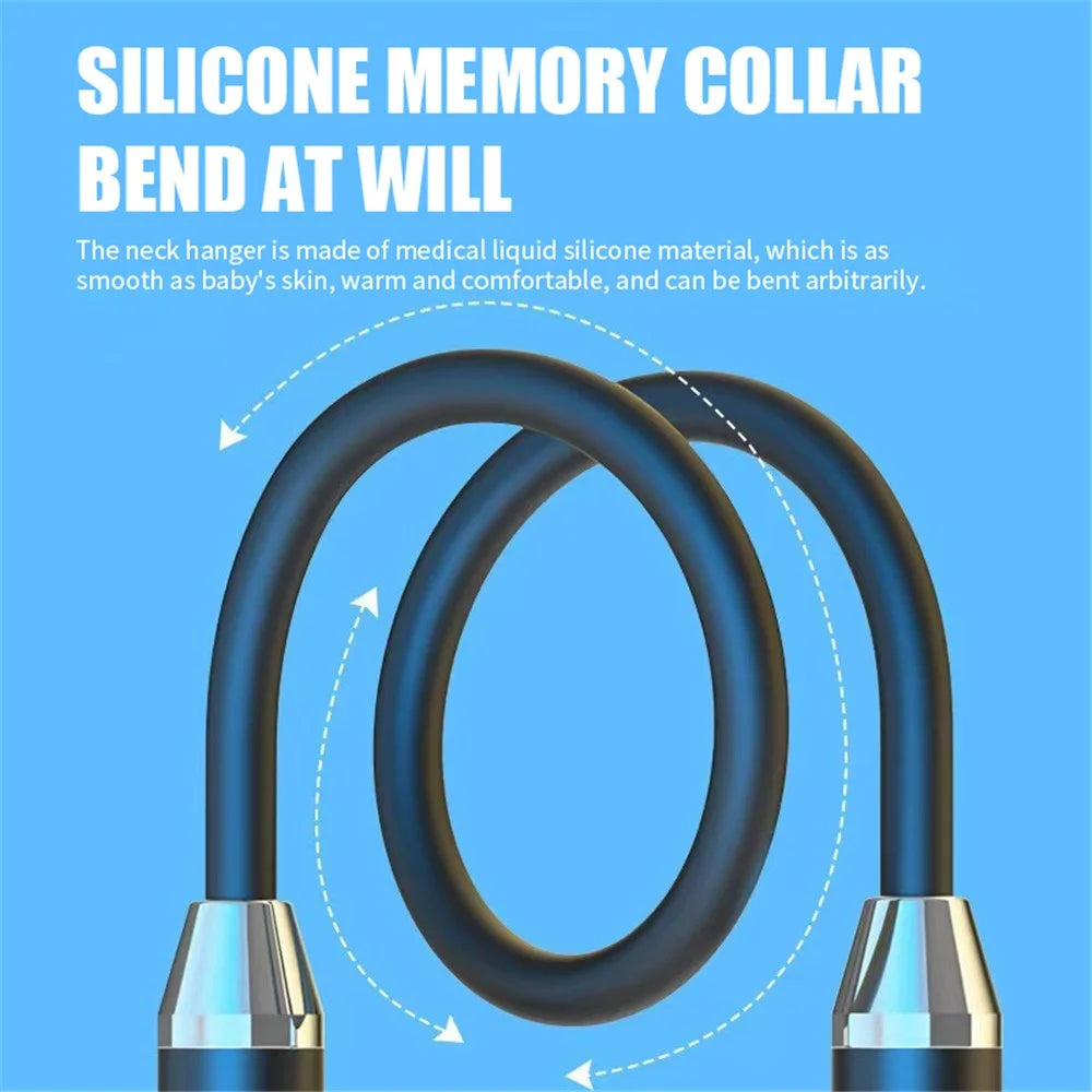 R100 IPX5 Waterproof Wireless Bluetooth-compatible Earphones Magnetic Neck-mounted Sports Headphones - 4