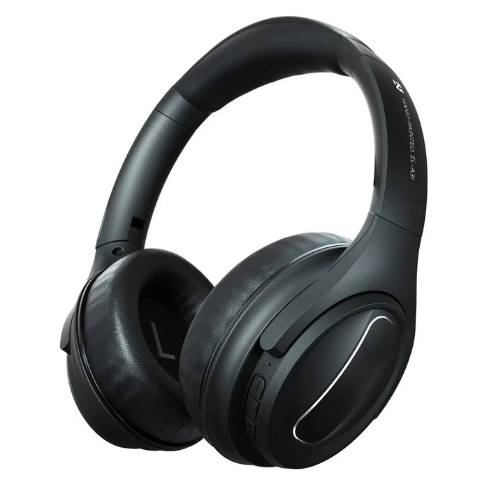 EL-A3i Over-Ear Wireless Headset Bluetooth-compatible ANC Earphone HiFi Stereo Sound Noise Cancelling Gaming Headphone - Black - 1