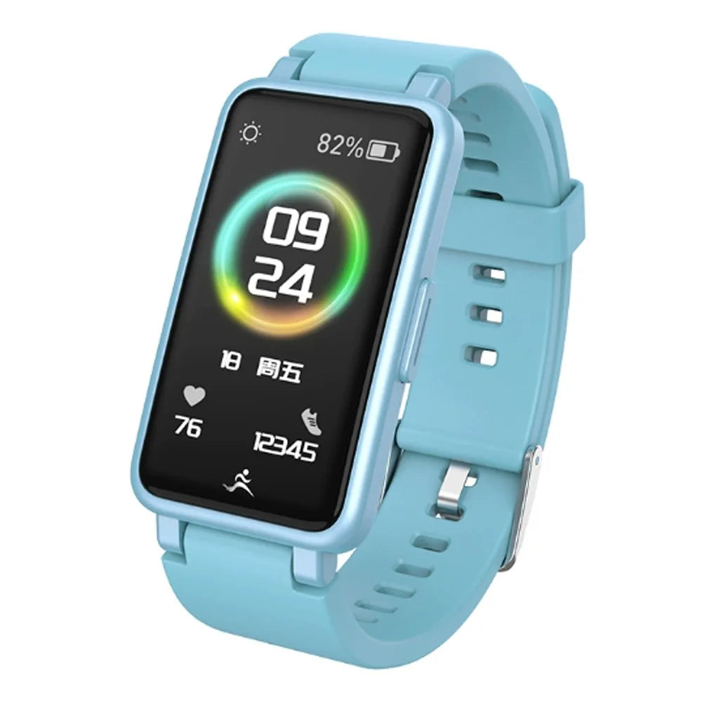 C2 Plus 0.96 inch IPS Screen Smart Watch Waterproof Bluetooth-compatible Sports Bracelet with Pedometer, Heart Rate Blood Pressure, Blood Oxygen Monitoring Support Music, Weather - Blue - 1