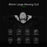 L800 Wireless Headset Music Gaming Headset Folding Bluetooth-compatible Headphone with LED Lights / Microphone - Black - 4