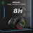 L800 Wireless Headset Music Gaming Headset Folding Bluetooth-compatible Headphone with LED Lights / Microphone - Black - 5