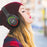 L800 Wireless Headset Music Gaming Headset Folding Bluetooth-compatible Headphone with LED Lights / Microphone - Black - 7