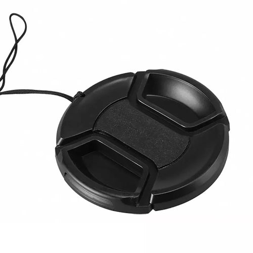 Compatible with Canon 55mm Dust-Proof Front Lens Cover with Anti-Loss Rope Professional Protection Lens Cover SLR Camera Lens Case - 1