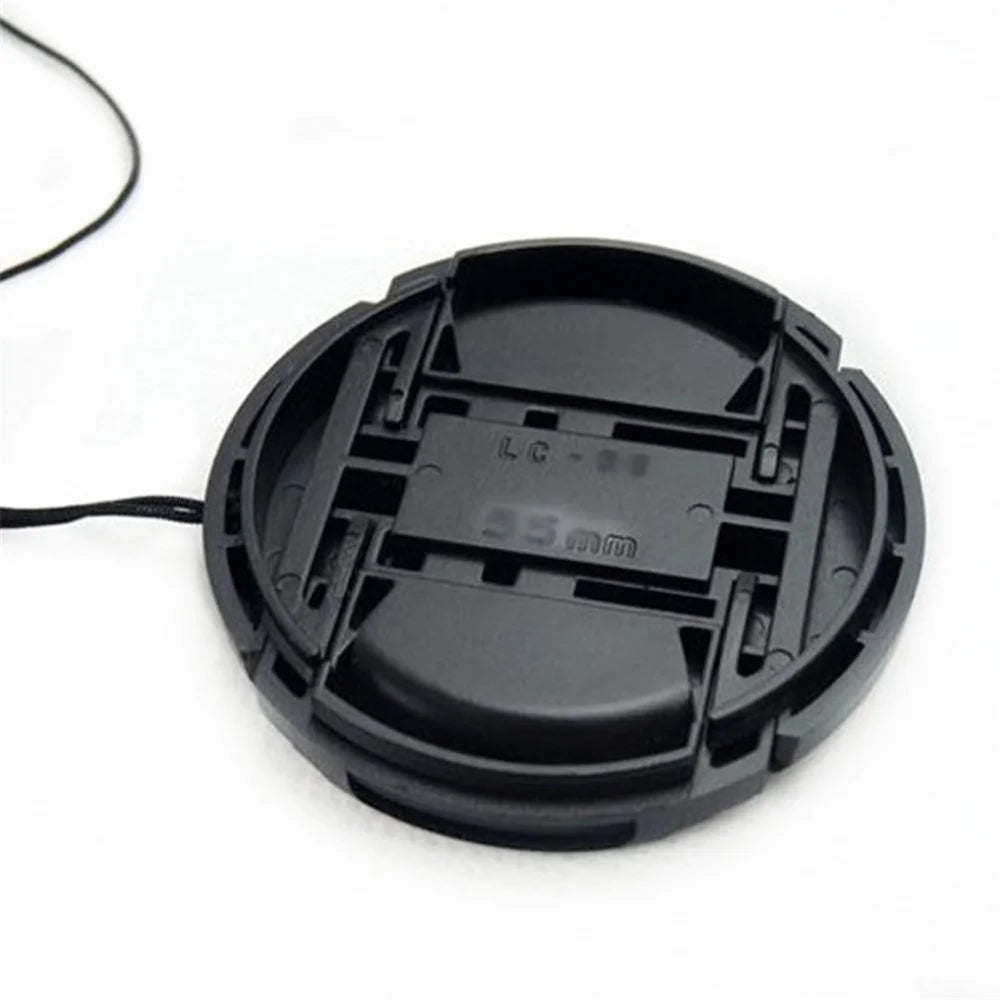 Compatible with Canon 55mm Dust-Proof Front Lens Cover with Anti-Loss Rope Professional Protection Lens Cover SLR Camera Lens Case - 5