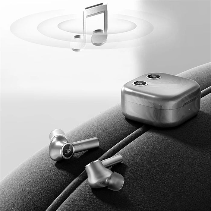 SABBAT E18 TWS Headset Wireless Stereo Bluetooth-compatible 5.2 Headset In-Ear Sports Earphones Support HD Calling - Silver - 3