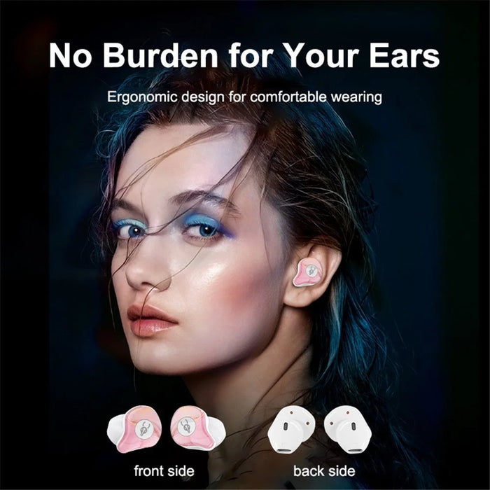 SABBAT X12Ultra TWS Bluetooth-compatible 5.2 HiFi Stereo Headset Ergonomics Wireless In-ear Music Earphones - Pink - 3