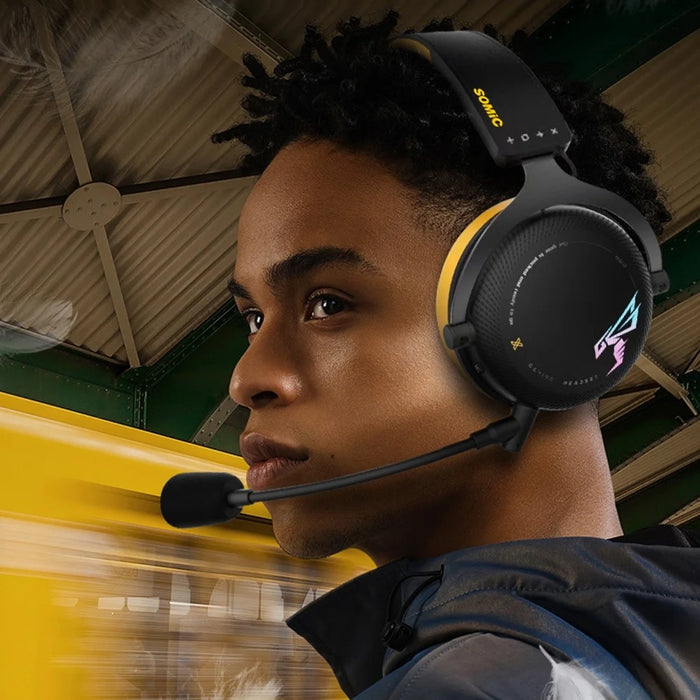 SOMIC G760 Over-ear Gaming Headphone Wired 2.4G USB E-Sports Headset Low Delay Bluetooth-compatible Stereo Music HiFi Stereo Sound Earphone - 4