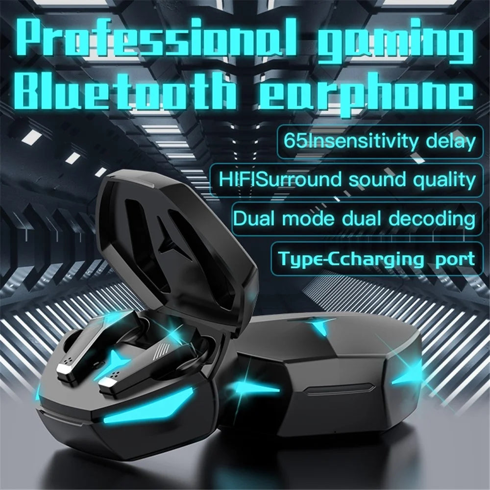 T33 TWS Bluetooth-compatible Earbuds In-Ear Low Latency Gaming Headset Noise Reduction Earphones with 310mAh Charging Case - 2