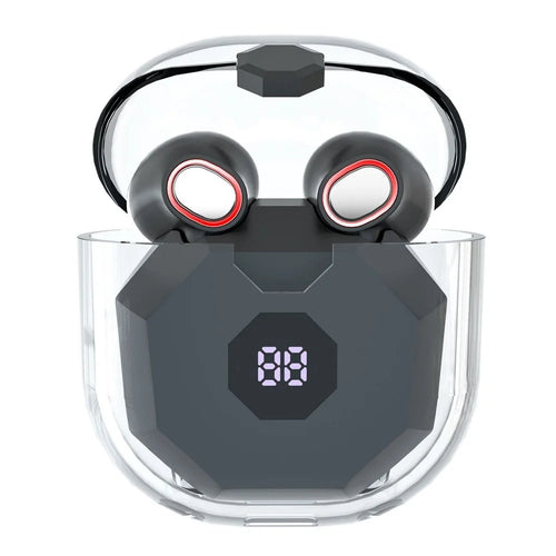 TWS Bluetooth-compatible Wireless Earphone Stereo HiFi Sound Low Delay Sports Headset with Digital Display Charging Case - 1