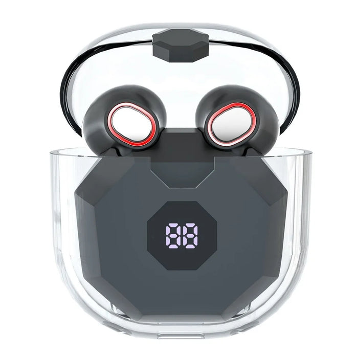 TWS Bluetooth-compatible Wireless Earphone Stereo HiFi Sound Low Delay Sports Headset with Digital Display Charging Case - 1
