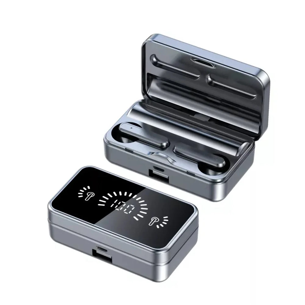 S20 Mini Bluetooth-compatible 5.3 Music In-ear Headset Wireless Earphone HiFi Sound Sports Headphone with Digital Display Charging Case - 1