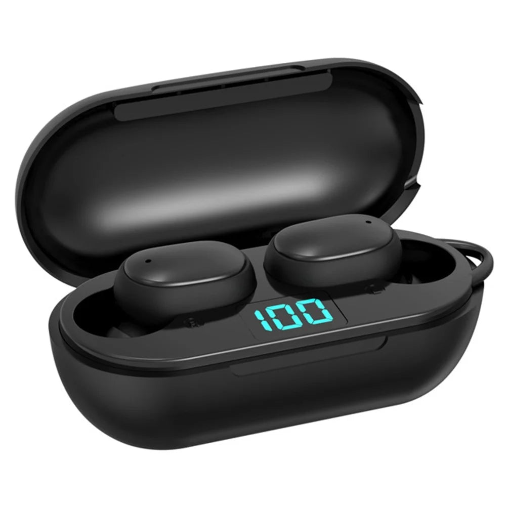 H6 TWS True Wireless Bluetooth-compatible Headphones Noise Reduction Earbuds with LED Digital Display - 1