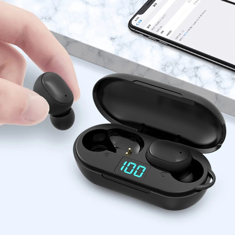 H6 TWS True Wireless Bluetooth-compatible Headphones Noise Reduction Earbuds with LED Digital Display - 5