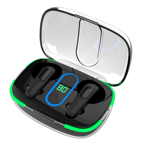 PRO70 TWS Bluetooth-compatible Earphone Waterproof Stereo Music Calling Wireless Headset with Breathing Light - 1