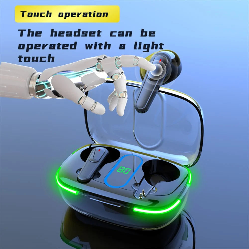 PRO70 TWS Bluetooth-compatible Earphone Waterproof Stereo Music Calling Wireless Headset with Breathing Light - 6