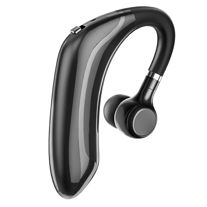 M70 Touch Control Bluetooth-compatible 5.0 Single Ear Headphone Business Style Wireless Headset Ear-Hook Earphone CVC Noise Cancelling Headphone - Black - 1