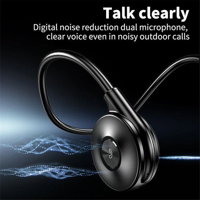 M1S Bone Conduction Headphone Bluetooth-compatible Headset Running Sports Earphone Stereo Sound Headphone - Black - 7