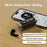 LB83 Bluetooth-compatible Wireless Earphone Stereo HiFi Sound Transparent Design Sports Headset with Digital Display Charging Case - Black - 2