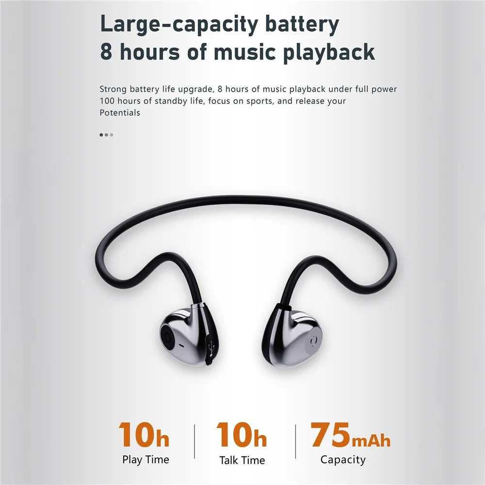 HILEO hi72 Air Conduction Bluetooth-compatible Headphones Lightweight Headset IPX4 Waterproof Noise Reduction Headphones - 5