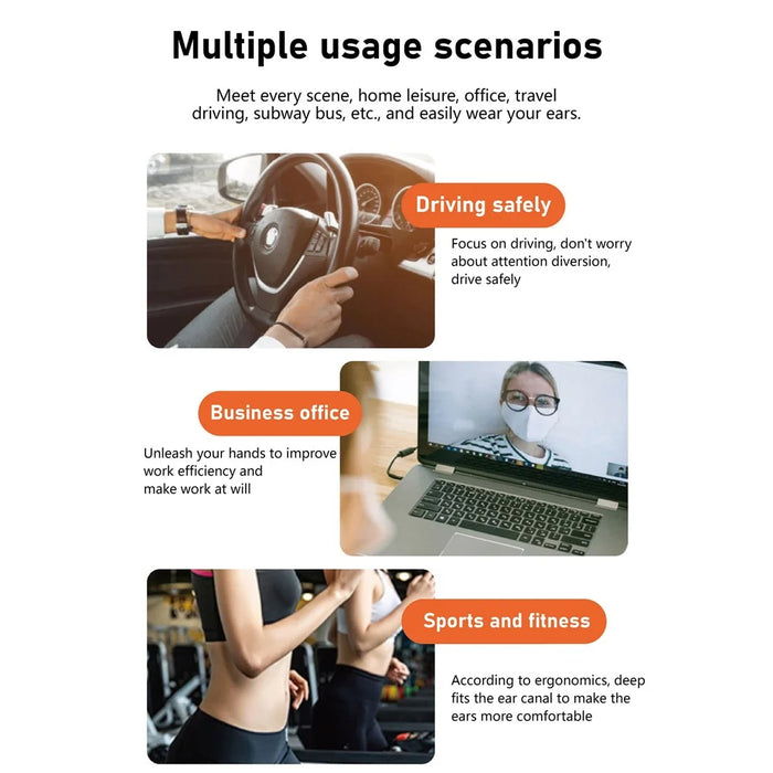 HILEO hi72 Air Conduction Bluetooth-compatible Headphones Lightweight Headset IPX4 Waterproof Noise Reduction Headphones - 7