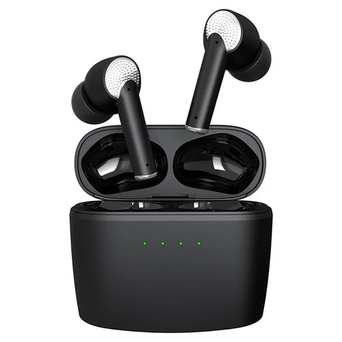 J8 Bluetooth-compatible Headphones with Indicator Light Portable TWS Earbuds Noise Reduction Wireless Headset - Black - 1