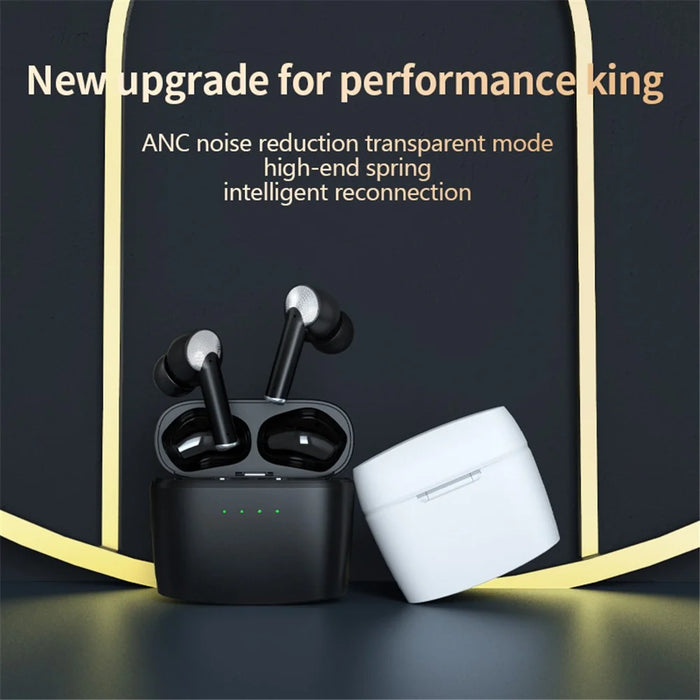 J8 Bluetooth-compatible Headphones with Indicator Light Portable TWS Earbuds Noise Reduction Wireless Headset - Black - 2