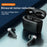 J8 Bluetooth-compatible Headphones with Indicator Light Portable TWS Earbuds Noise Reduction Wireless Headset - Black - 4