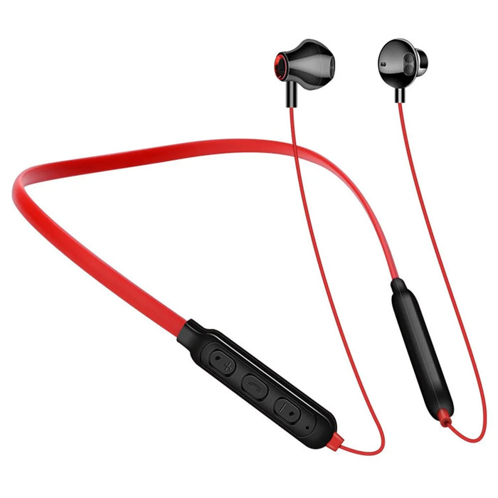 G03 Magnetic Neckband Bluetooth-compatible Headset Sport Wireless Strong Bass Music Calling Earphone - Red - 1