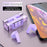 E90 Transparent Design TWS Wireless Bluetooth-compatible 5.3 Earphone Digital Display Stereo Music Touch Headset - Purple - 2