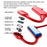 BL09 Bone Conduction Wireless Bluetooth-compatible 5.2 Headphone Type-C Ear-Hook Sports Sweatproof Headset Earphone - Red - 3
