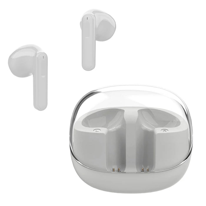 B021 Wireless Bluetooth Headset Transparent TWS Earbuds Low Latency Headphones - White - 1
