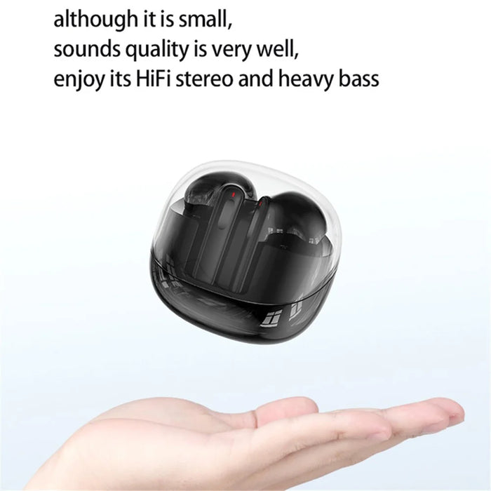 B021 Wireless Bluetooth Headset Transparent TWS Earbuds Low Latency Headphones - White - 7