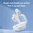 BY18 Digital Display Bluetooth-compatible Headphone Wireless Headset with Charging Case - White - 6
