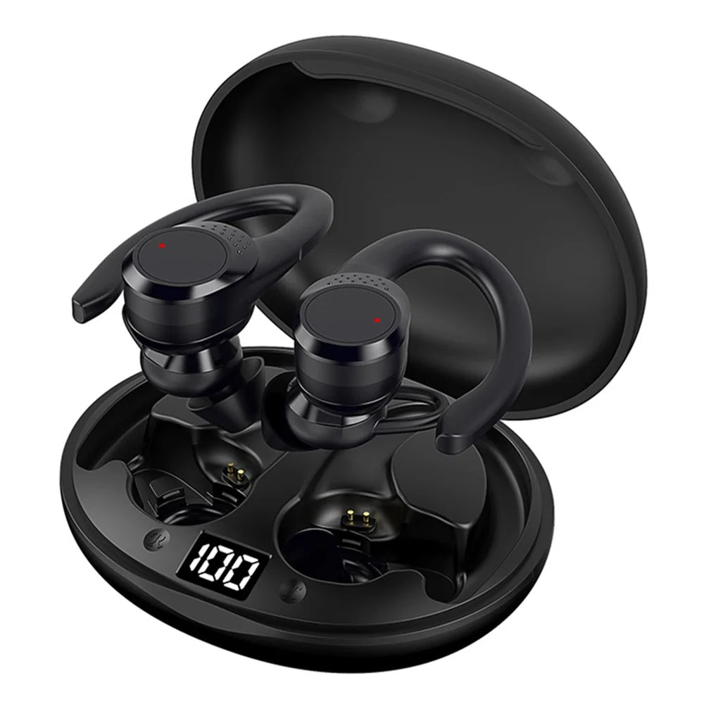 AX9 Bluetooth-compatible 5.2 TWS Headset Wireless Earbuds Digital Display Headphones Ear-Hook Sports Earphones - 1