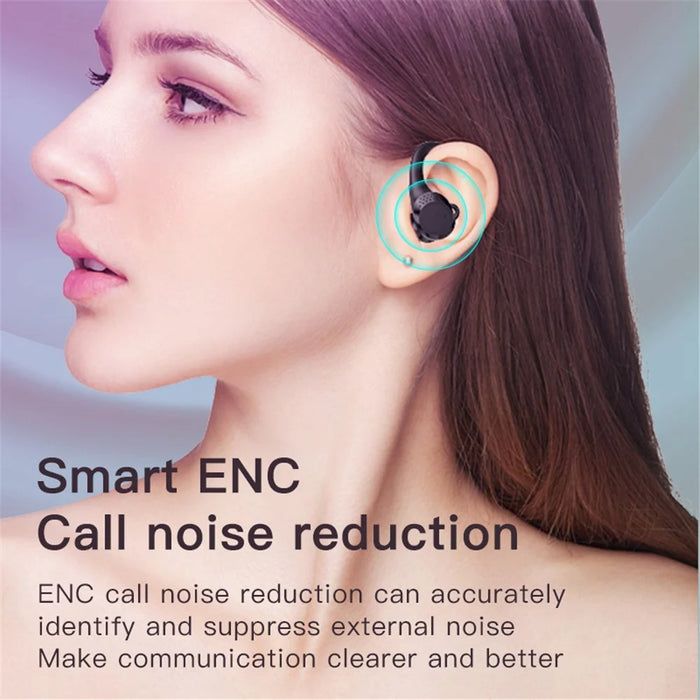 AX9 Bluetooth-compatible 5.2 TWS Headset Wireless Earbuds Digital Display Headphones Ear-Hook Sports Earphones - 3