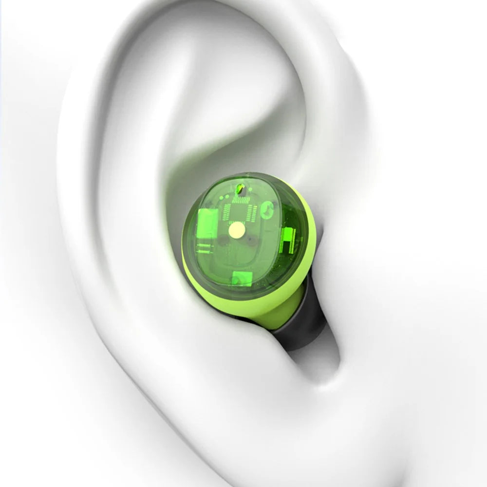 H20 Bluetooth-compatible Headset Sports Headphone TWS Wireless Earphone with Digital Display Charging Case - Purple - 2