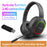 L800 2.4G Wireless / Bluetooth-compatible 5.1 Over-ear Headset LED Light Low Latency E-sports Gaming Headphone - Khaki - 2