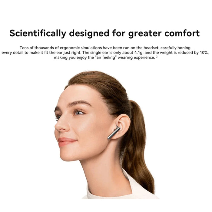 HUAWEI FreeBuds 4E True Wireless Bluetooth-compatible Earphones Semi-open in-Ear Earbuds Active Noise Cancelling Headphones (Chinese Version) - Silver - 4
