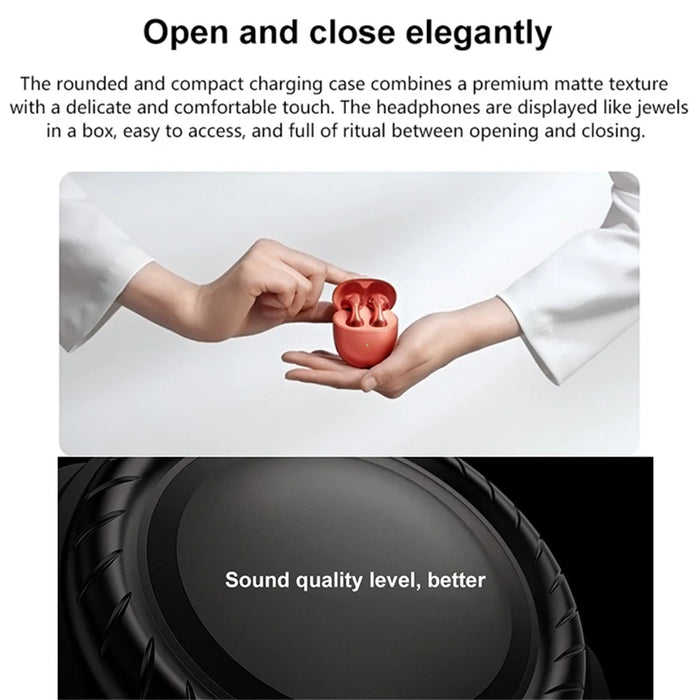 HUAWEI FreeBuds 5 TWS Headset Wireless Bluetooth-compatible 5.2 Earphones Active Noise Cancelling Earbuds - Silver - 3