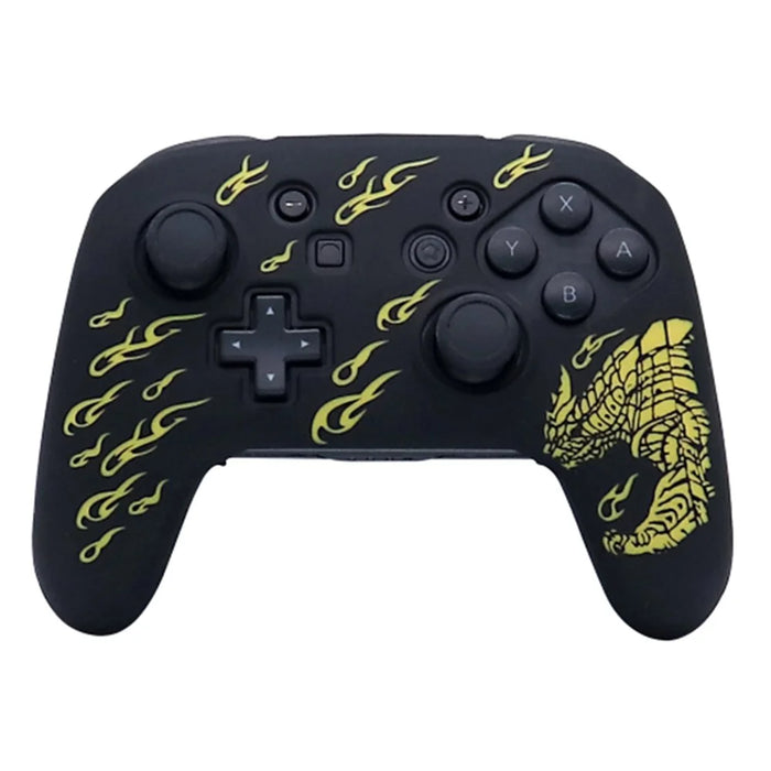 For Nintendo Switch Pro Controller Anti-skid Soft Silicone Case Gamepad Protective Cover - Yellow - 1