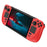 For Steam Deck Frosted PC Protective Case Detachable Game Console Anti-drop Shell - Red+Black - 1